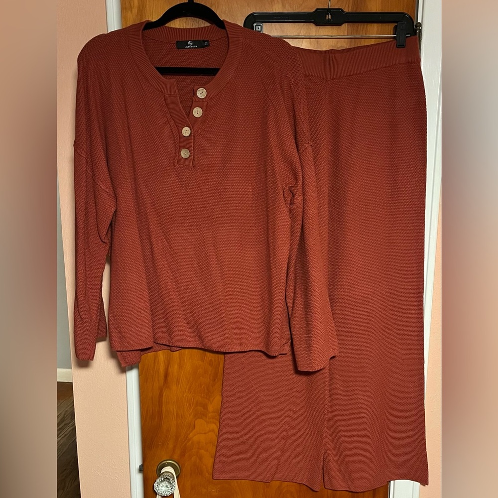 Amazon Waffle Knit Lounge Set - Picture 6 of 6